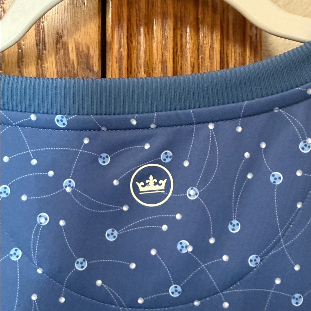 Peter Millar Navy Patterned Long Sleeve Shirt - image 4